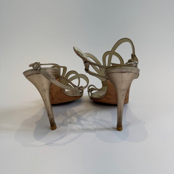 Rupert Sanderson Bronzey-Gold 'Figaro' Sandals, EU 39.5 - Picture 3 of 16